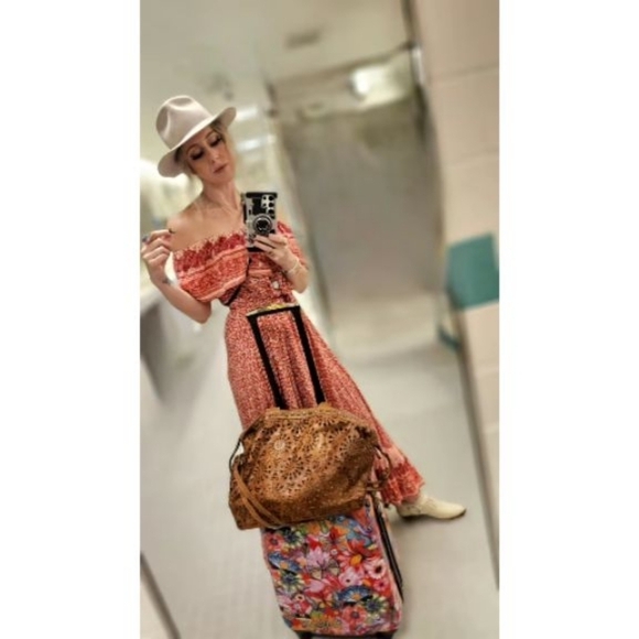 Nightcap Clothing Red Floral Boho Samba Dress - Picture 11 of 11